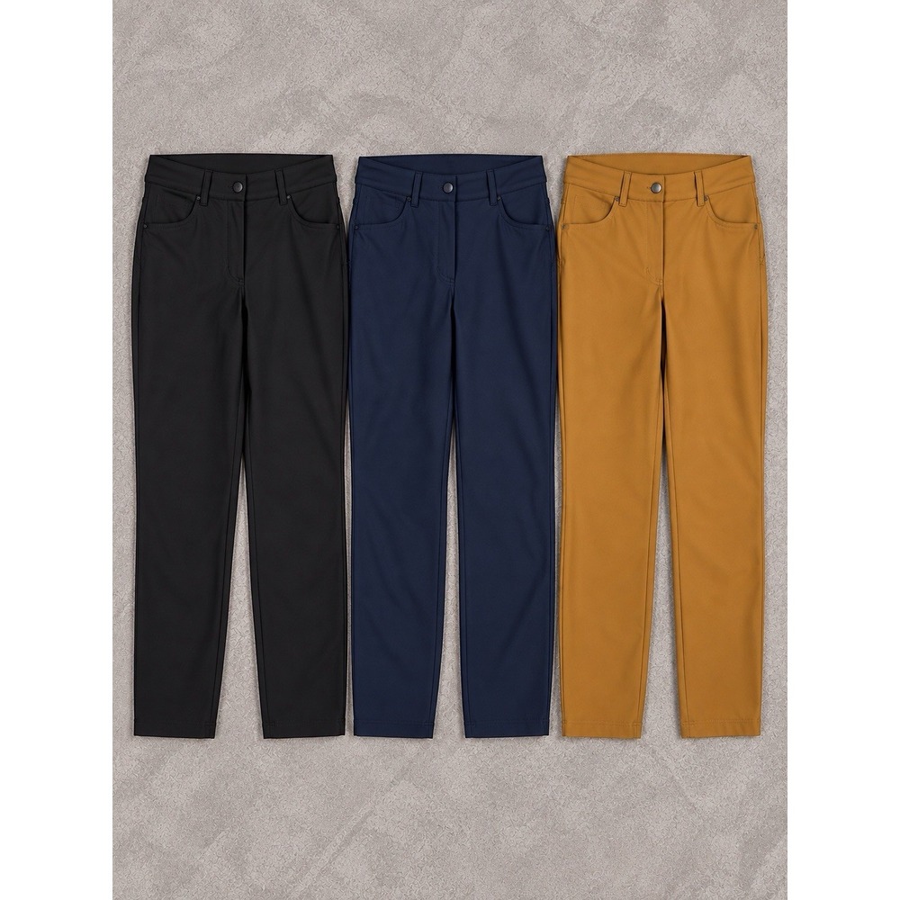 Lululemon City Sleek Pants Womens 6 Multicolor Lot Of 3 Straight Leg Stretch